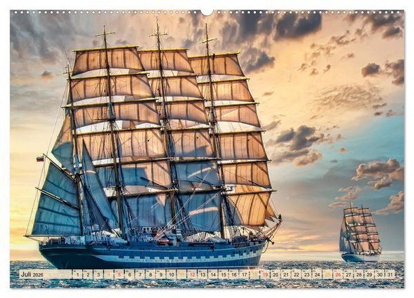 Produktbild: Maritime Welten (Wandkalender 2026 DIN A2 quer), CALVENDO Monatskalender