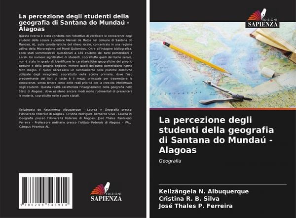 Produktbild: La percezione degli studenti della geografia di Santana do Munda&uacute; - Alagoas