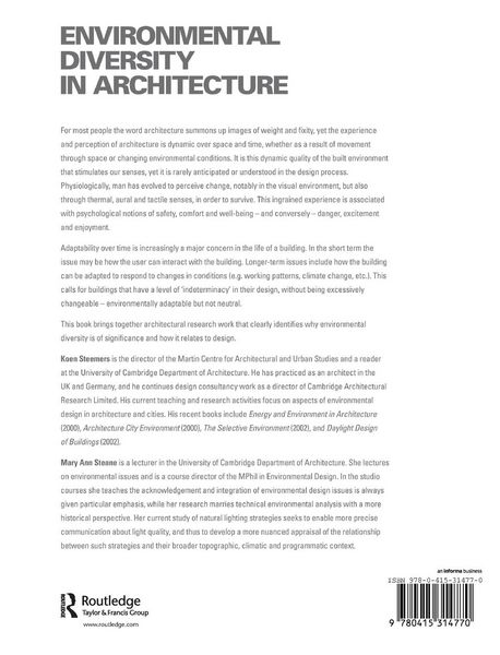 Produktbild: Environmental Diversity in Architecture