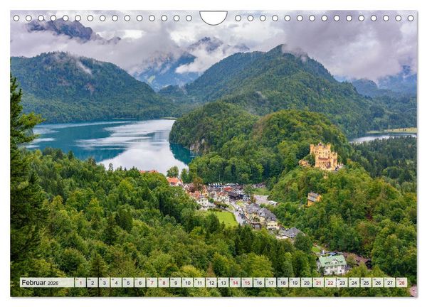 Produktbild: Bayerische Seenlandschaften - Natur im Einklang mit Freizeit und Kultur (Wandkalender 2026 DIN A4 quer), CALVENDO Monatskalender
