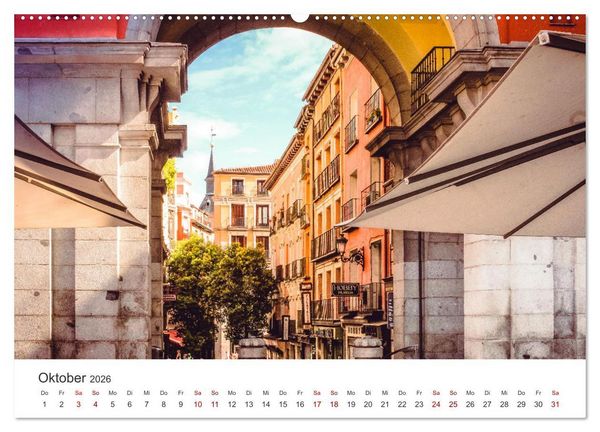 Produktbild: Madrid - Spaniens bezaubernde Hauptstadt. (hochwertiger Premium Wandkalender 2026 DIN A2 quer), Kunstdruck in Hochglanz