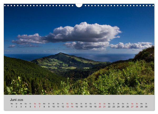 Produktbild: Azoren - S&atilde;o Miguel (Wandkalender 2026 DIN A3 quer), CALVENDO Monatskalender