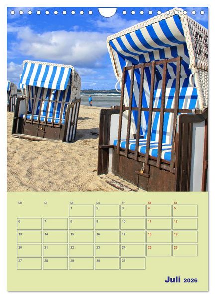 Produktbild: Sehnsuchtsort Ostseebad Boltenhagen (Wandkalender 2026 DIN A4 hoch), CALVENDO Monatskalender