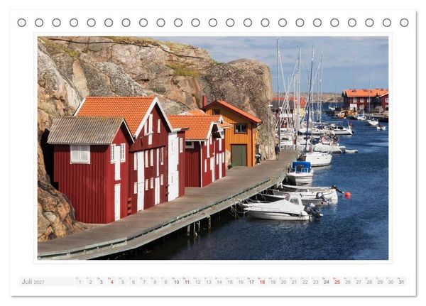 Produktbild: Bohusl&auml;n. Sm&ouml;gen - Hunnebostrand - Kungshamn (Tischkalender 2027 DIN A5 quer), CALVENDO Monatskalender
