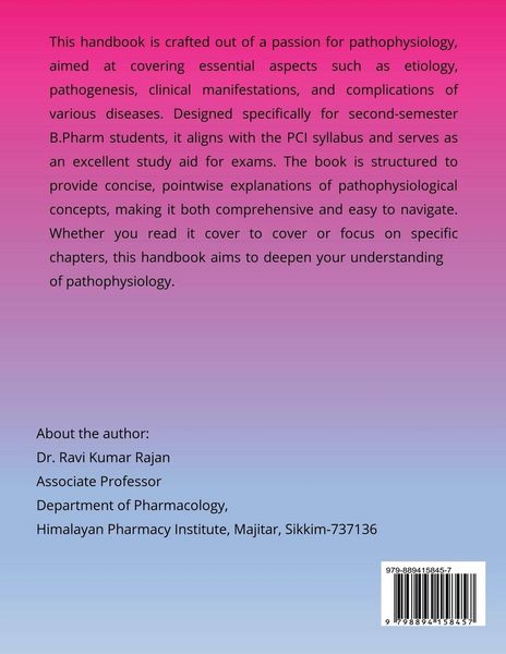 Produktbild: A concise Handbook of Pathophysiology