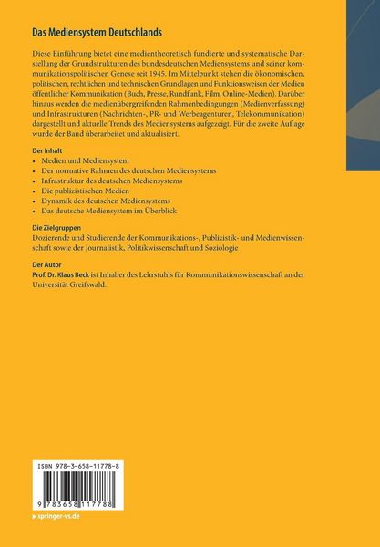 Produktbild: Das Mediensystem Deutschlands