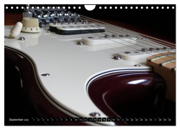Produktbild: KULT GITARRE - Richie Sambora Stratocaster (Wandkalender 2026 DIN A4 quer), CALVENDO Monatskalender