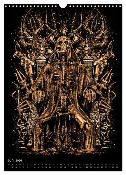 Produktbild: BLOODBOY/FEAR ILLUSTRATION (Wandkalender 2026 DIN A3 hoch), CALVENDO Monatskalender