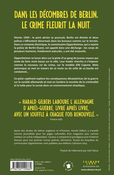 Produktbild: L'&eacute;cho des ruines : une enqu&ecirc;te du commissaire Oppenheimer