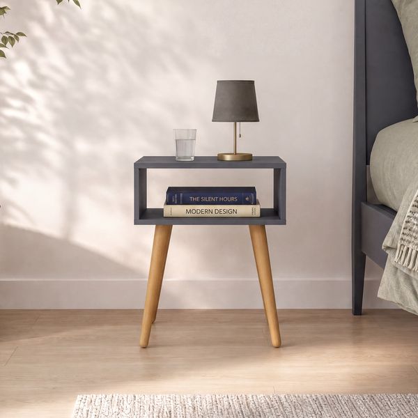 Produktbild: Nachttisch mit Ablagefach 45x30x56 cm Singol M