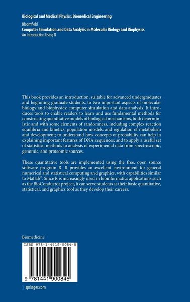 Produktbild: Computer Simulation and Data Analysis in Molecular Biology and Biophysics