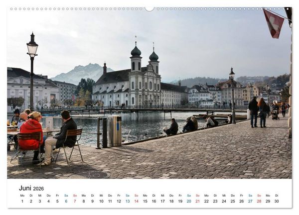 Produktbild: Unterwegs in Luzern (hochwertiger Premium Wandkalender 2026 DIN A2 quer), Kunstdruck in Hochglanz