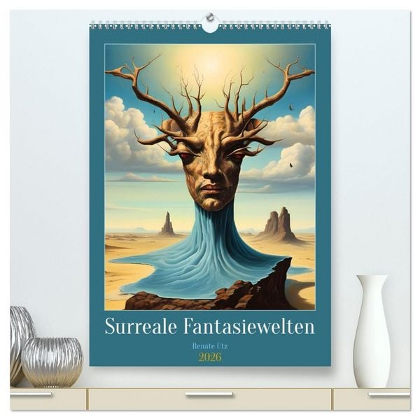 Produktbild: Surreale Fantasiewelten (hochwertiger Premium Wandkalender 2026 DIN A2 hoch), Kunstdruck in Hochglanz