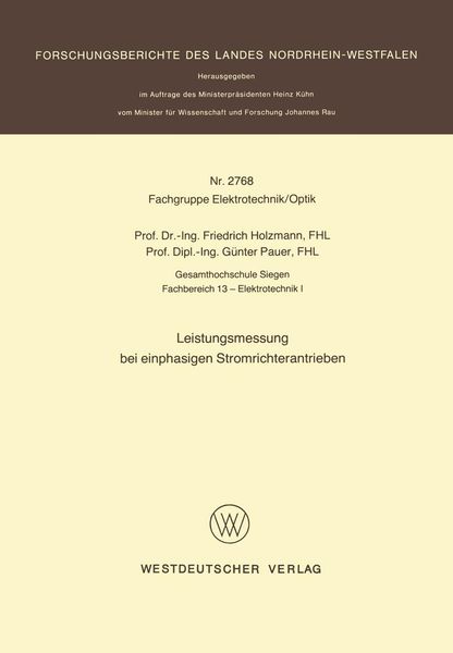 Produktbild: Leistungsmessung bei einphasigen Stromrichterantrieben
