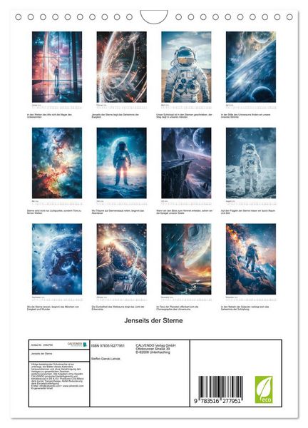 Produktbild: Jenseits der Sterne (Wandkalender 2026 DIN A4 hoch), CALVENDO Monatskalender