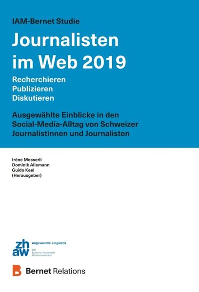 Produktbild: IAM-Bernet Studie Journalisten im Web 2019