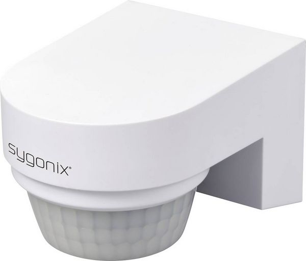 Sygonix SY-6733030 Wand, Oberflächenmontage PIR-Bewegungsmelder 240° Relais Weiß IP65