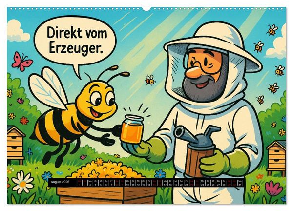 Produktbild: Tierischer Berufsalltag (hochwertiger Premium Wandkalender 2026 DIN A2 quer), Kunstdruck in Hochglanz