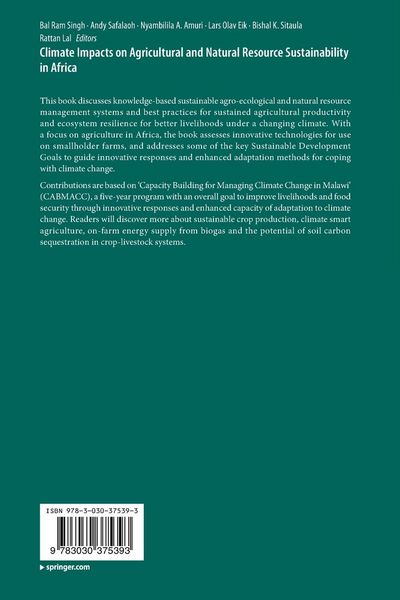 Produktbild: Climate Impacts on Agricultural and Natural Resource Sustainability in Africa
