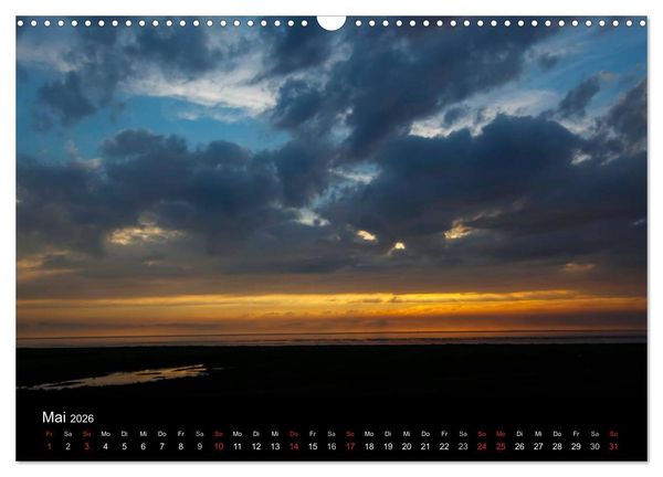 Produktbild: Wattenmeer (Wandkalender 2026 DIN A3 quer), CALVENDO Monatskalender