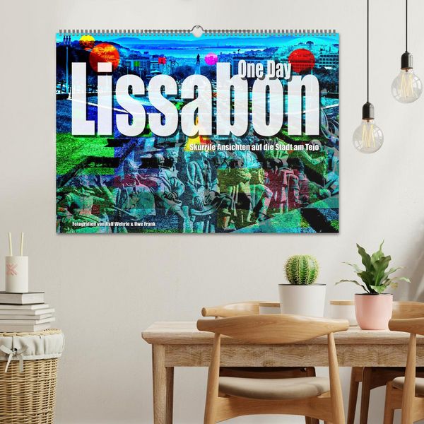 Produktbild: Lissabon One Day (Wandkalender 2026 DIN A2 quer), CALVENDO Monatskalender
