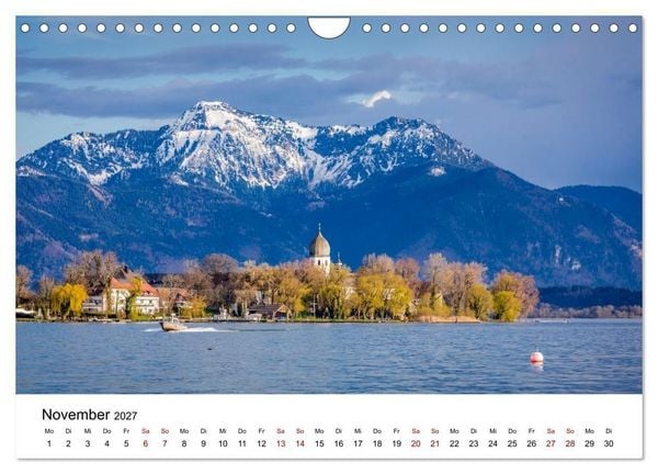 Produktbild: Bayerische Seen - Wo die Berge das Wasser ber&uuml;hren (Wandkalender 2027 DIN A4 quer), CALVENDO Monatskalender