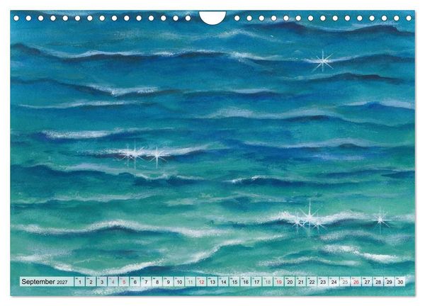 Produktbild: Komm mit ans Meer &ndash; Aquarelle (Wandkalender 2027 DIN A4 quer), CALVENDO Monatskalender
