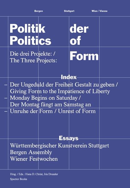 Produktbild: Politik der Form / Politics of Form