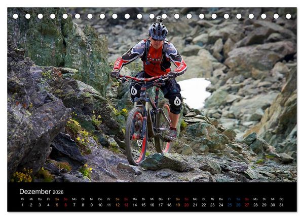 Produktbild: Mountainbike Freeride Momente (Tischkalender 2026 DIN A5 quer), CALVENDO Monatskalender