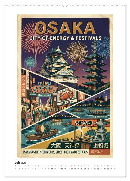 Produktbild: Sehnsucht Japan &ndash; Die Mid-Century Collection (Wandkalender 2027 DIN A2 hoch), CALVENDO Monatskalender