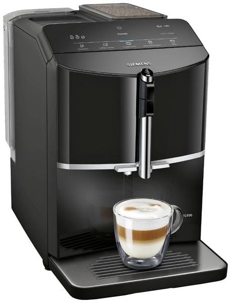 Siemens Hausgeräte TF301E19 Kaffeevollautomat Klavierlack-Schwarz