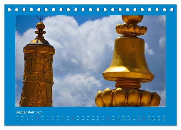 Produktbild: Tibet - Auf dem Dach der Welt (Tischkalender 2027 DIN A5 quer), CALVENDO Monatskalender