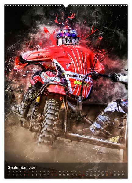 Produktbild: Motocross Seitenwagen - einfach cool (hochwertiger Premium Wandkalender 2026 DIN A2 hoch), Kunstdruck in Hochglanz