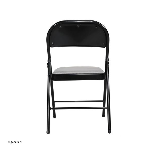 Produktbild: HTI-Living Klappstuhl Wedigo Velvet Grau 4er-Set Klappstuhl Wedigo Velvet Grau 4er-Set