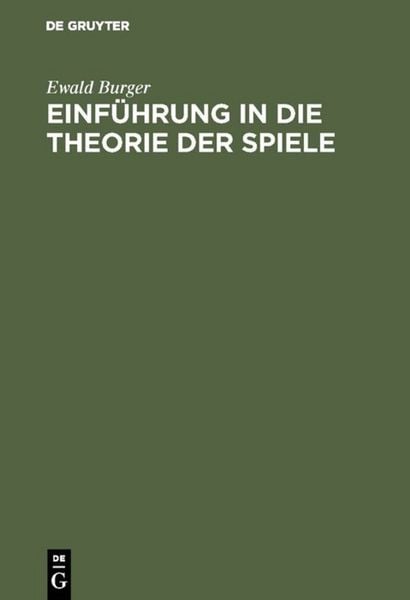 Produktbild: Einf&uuml;hrung in die Theorie der Spiele