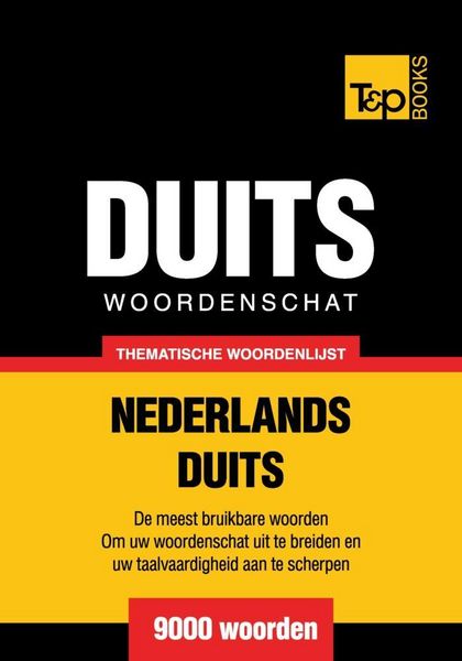 Produktbild: Thematische woordenschat Nederlands-Duits - 9000 woorden