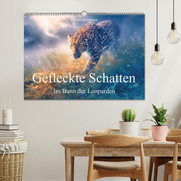 Produktbild: Gefleckte Schatten - Im Bann der Leoparden (Wandkalender 2027 DIN A2 quer), CALVENDO Monatskalender