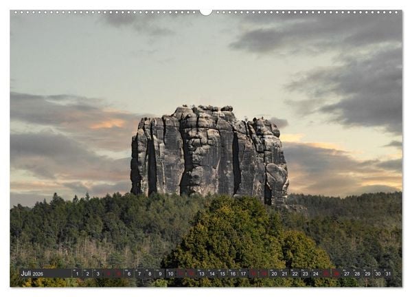 Produktbild: Die S&auml;chsische Schweiz / Faszination Sandsteingebirge (hochwertiger Premium Wandkalender 2026 DIN A2 quer), Kunstdruck in Hochglanz
