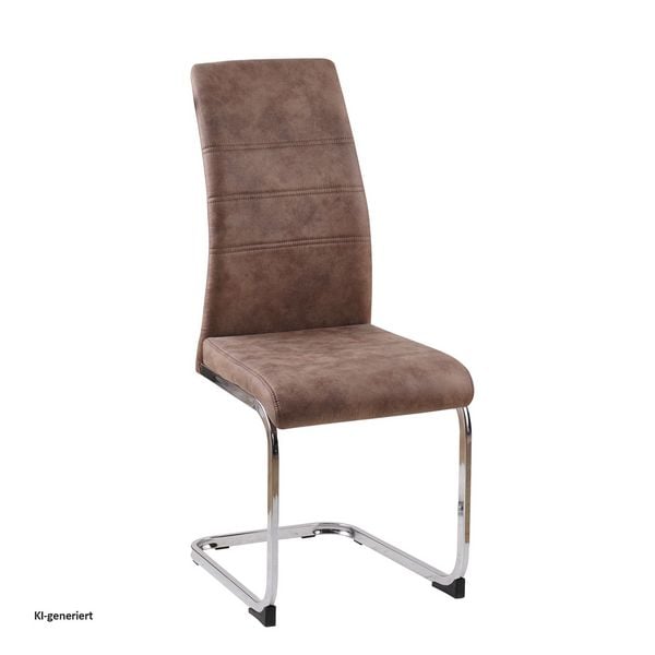 Produktbild: HTI-Living Schwingstuhl SallyC Freischwinger Esszimmerstuhl Braun