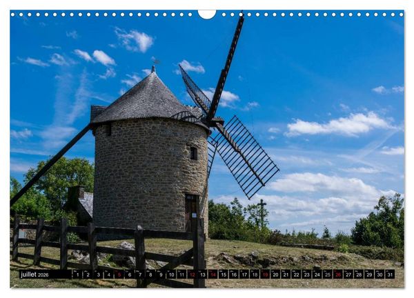 Produktbild: Bretagne Un r&ecirc;ve en couleurs (Calendrier mural 2026 DIN A3 vertical), CALVENDO calendrier mensuel