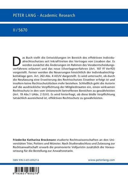 Produktbild: Effektiver Rechtsschutz &ndash; Das Recht der Europ&auml;ischen Union