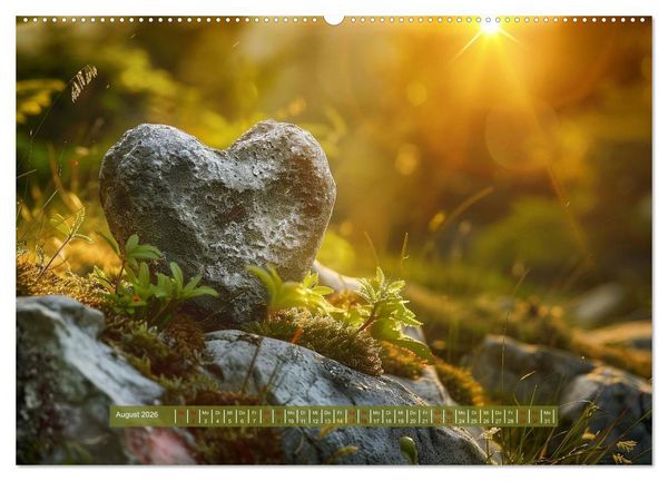 Produktbild: Mit dem Herzen der Natur (Wandkalender 2026 DIN A2 quer), CALVENDO Monatskalender