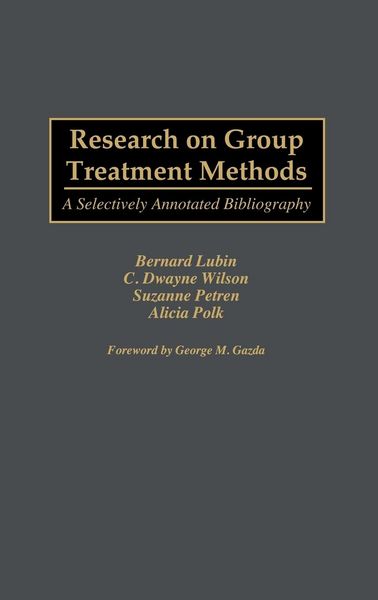 Produktbild: Research on Group Treatment Methods