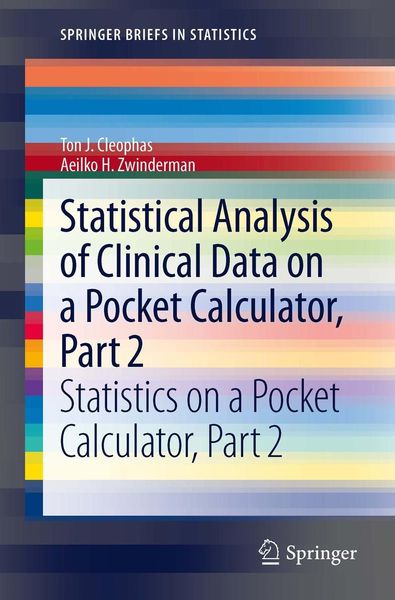 Produktbild: Statistical Analysis of Clinical Data on a Pocket Calculator, Part 2