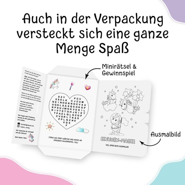 Produktbild: 150 hautfreundliche Kindertattoos &ndash; Thema: Einhorn-Magie
