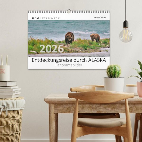 Produktbild: Entdeckungsreise durch ALASKA (Wandkalender 2026 DIN A3 quer), CALVENDO Monatskalender
