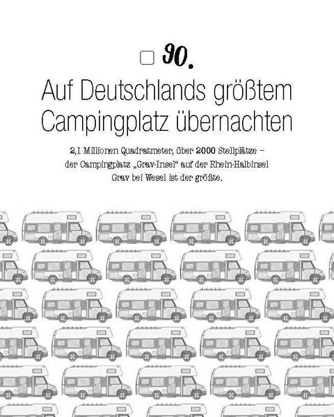 Produktbild: Die Bucket List f&uuml;r Camper