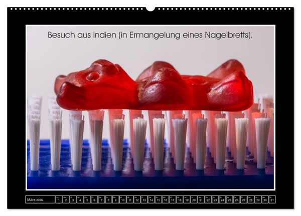 Produktbild: Wissenswertes aus der Welt der Gummib&auml;ren (hochwertiger Premium Wandkalender 2026 DIN A2 quer), Kunstdruck in Hochglanz