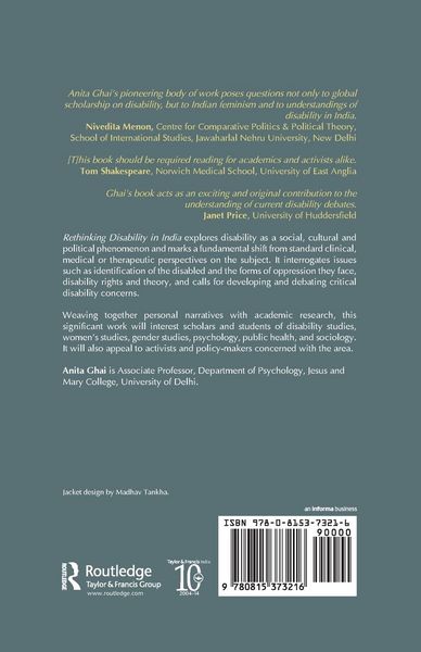 Produktbild: Rethinking Disability in India