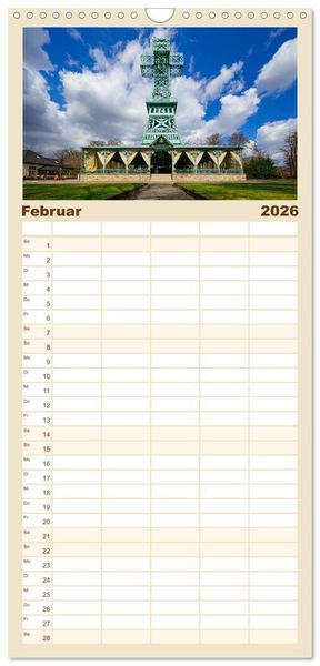 Produktbild: Familienplaner 2026 - Fotospots in Deutschland mit 5 Spalten (Wandkalender, 21 x 45 cm) CALVENDO